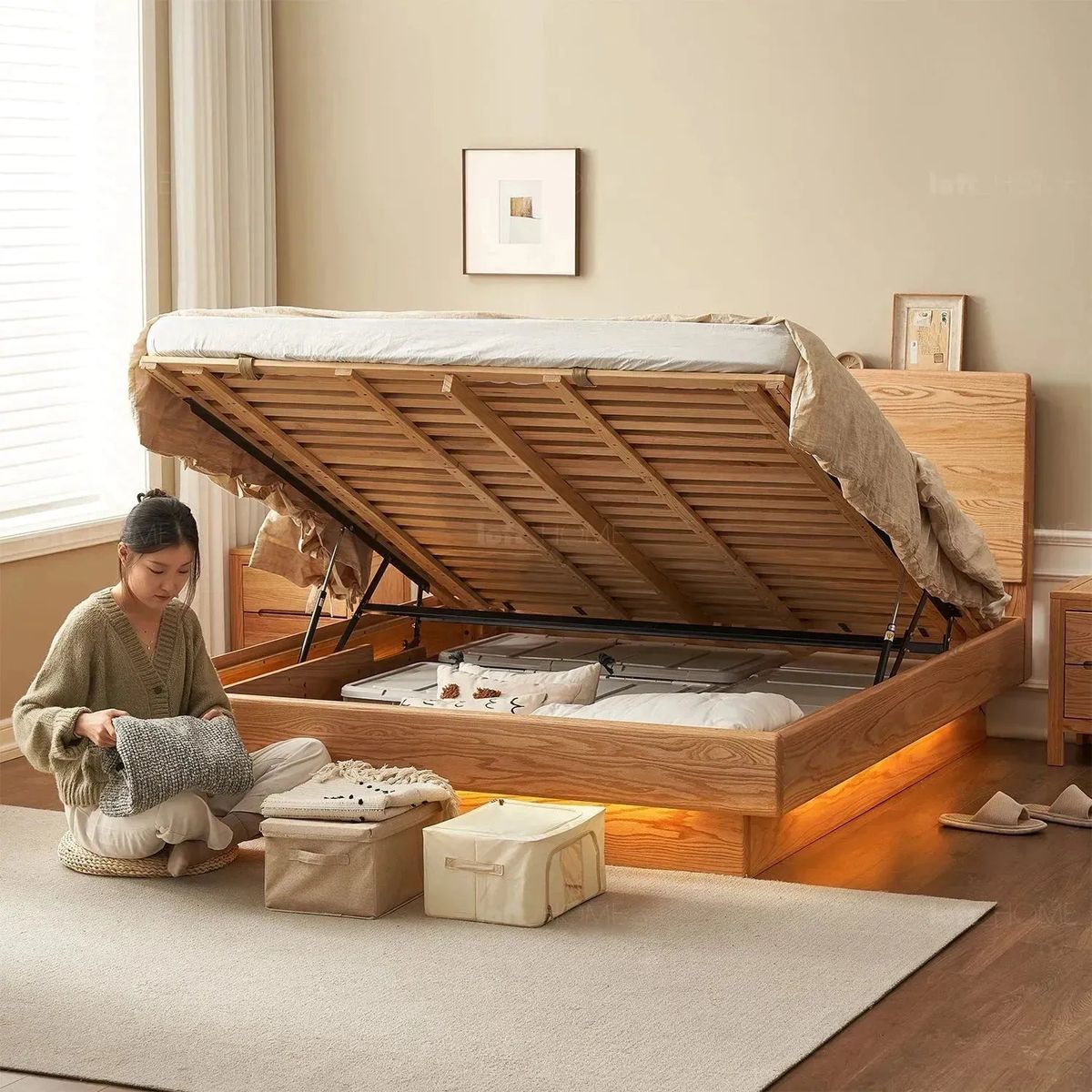 Tận dụng diện tích dưới gầm giường